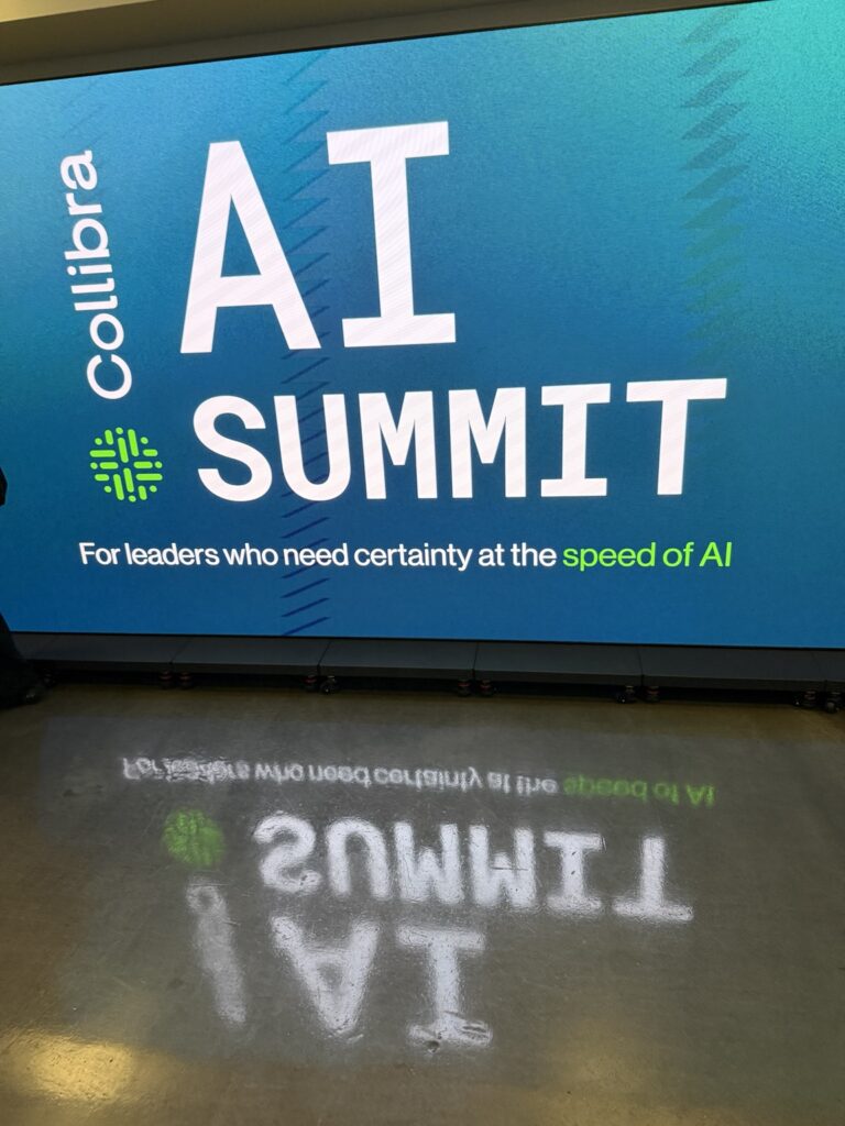 Collibra AI Summit: learning about trusted data and responsible AI.