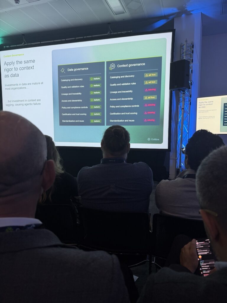 Applying data governance principles to the context used by AI.